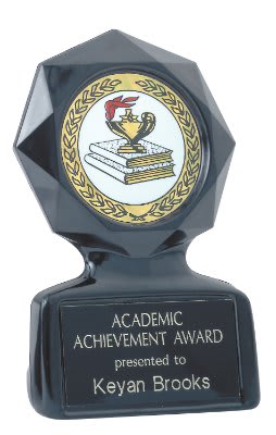 5" Black Star Sculpted Ice