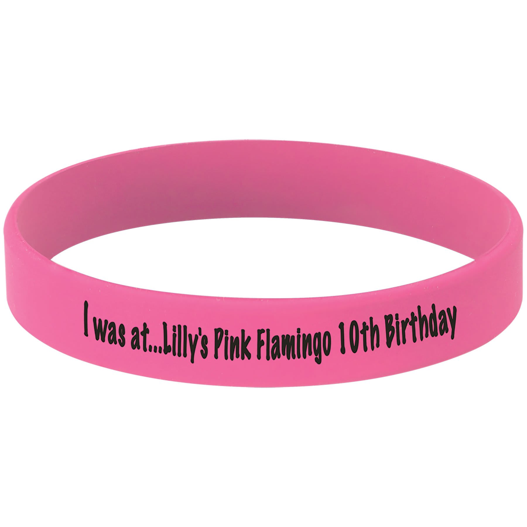 3 3/4" Pink/Black Laserable Bracelet