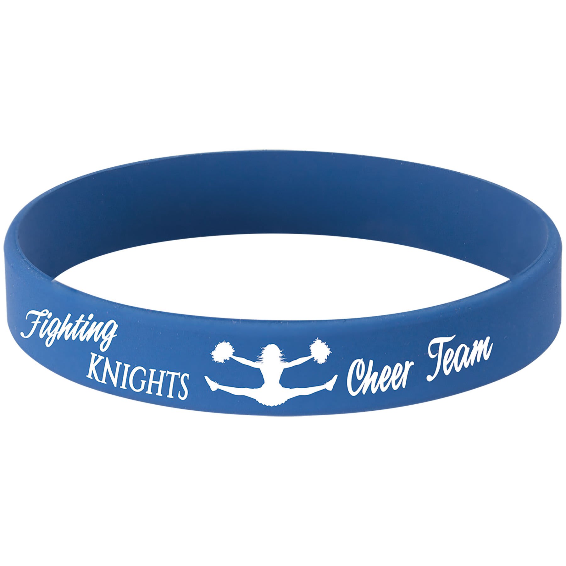 4 1/8" Blue/White Laserable Bracelet