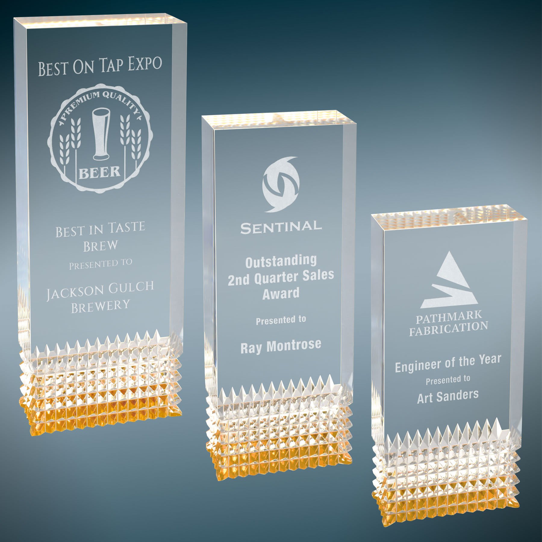 Gold Tribute Acrylic Sample Set