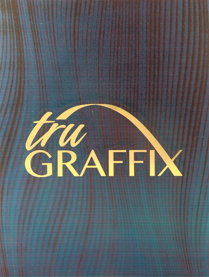 12" x 24" x .018" Blue Wave Tru Graffix Brass Plated Steel