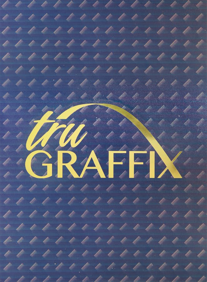 12" x 24" x .018" Blue Carbon Fiber Tru Graffix Brass Plated Steel