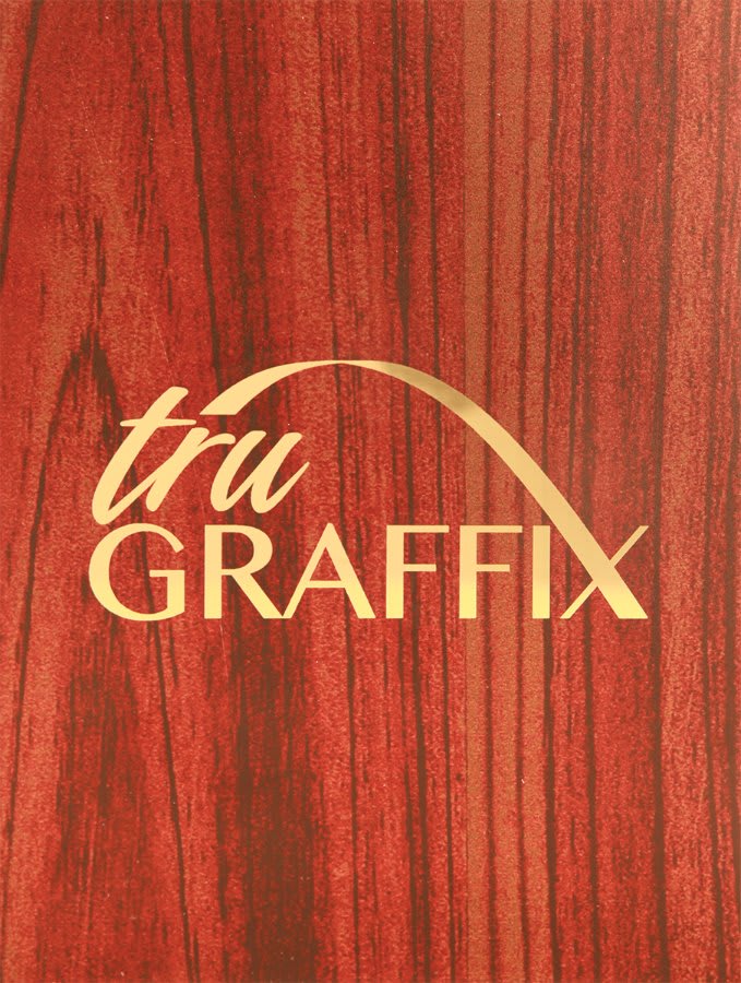 12" x 24" x .018" Wood Grain Tru Graffix Brass Plated Steel