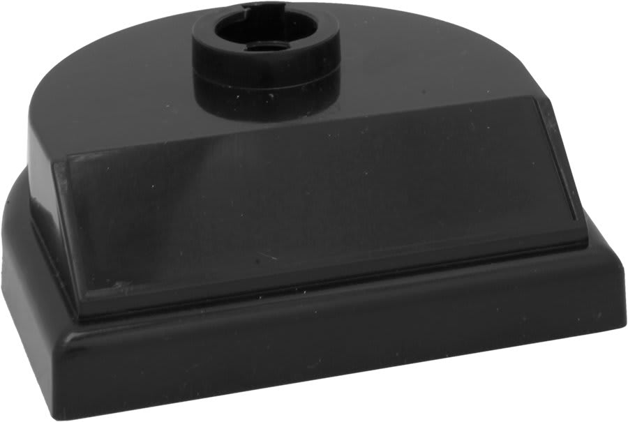 3 3/8" x 3 3/8" Rounded Black Twist-N-Lock Base