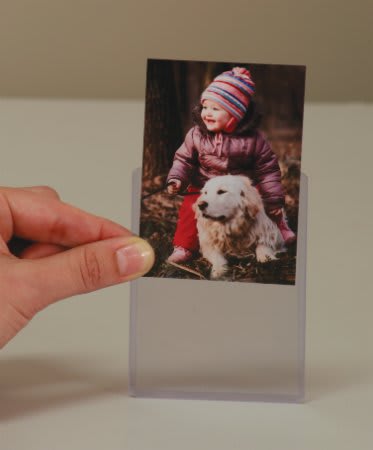 2 3/4" x 3 3/4" Clear Topload Photo Frame