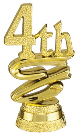 2" Gold 4th Ribbon Standup Trim