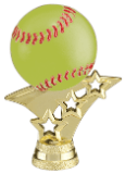 2 3/4" Color Softball 3-Star Trim