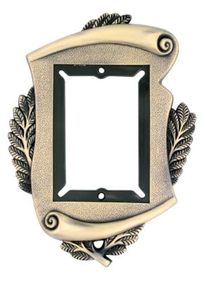 6 3/4" x 9" Metal Scroll Frame for Plaques