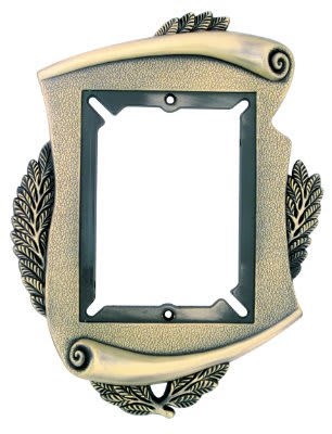 8" x 10 1/2" Metal Scroll Frame for Plaques