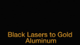 12" x 24" x .020" Black/Gold Ultra Laser Aluminum