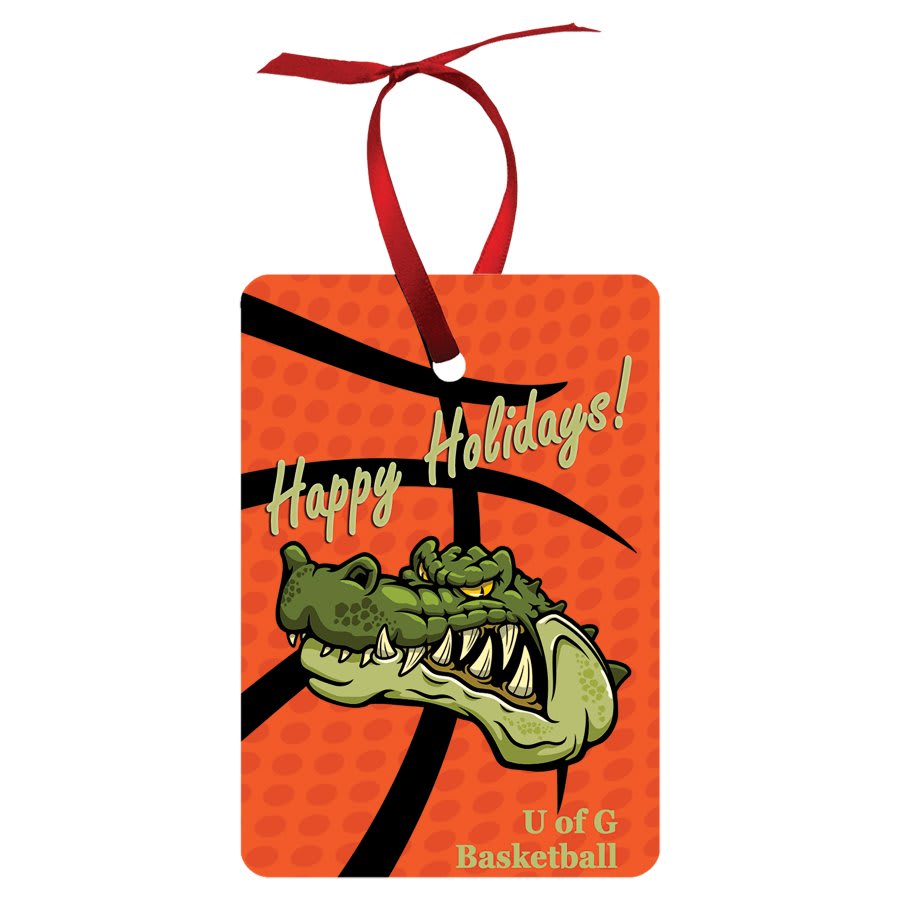 2" x 3" Gloss White Unisub Aluminum Vertical Rectangle Ornament, 2-sided