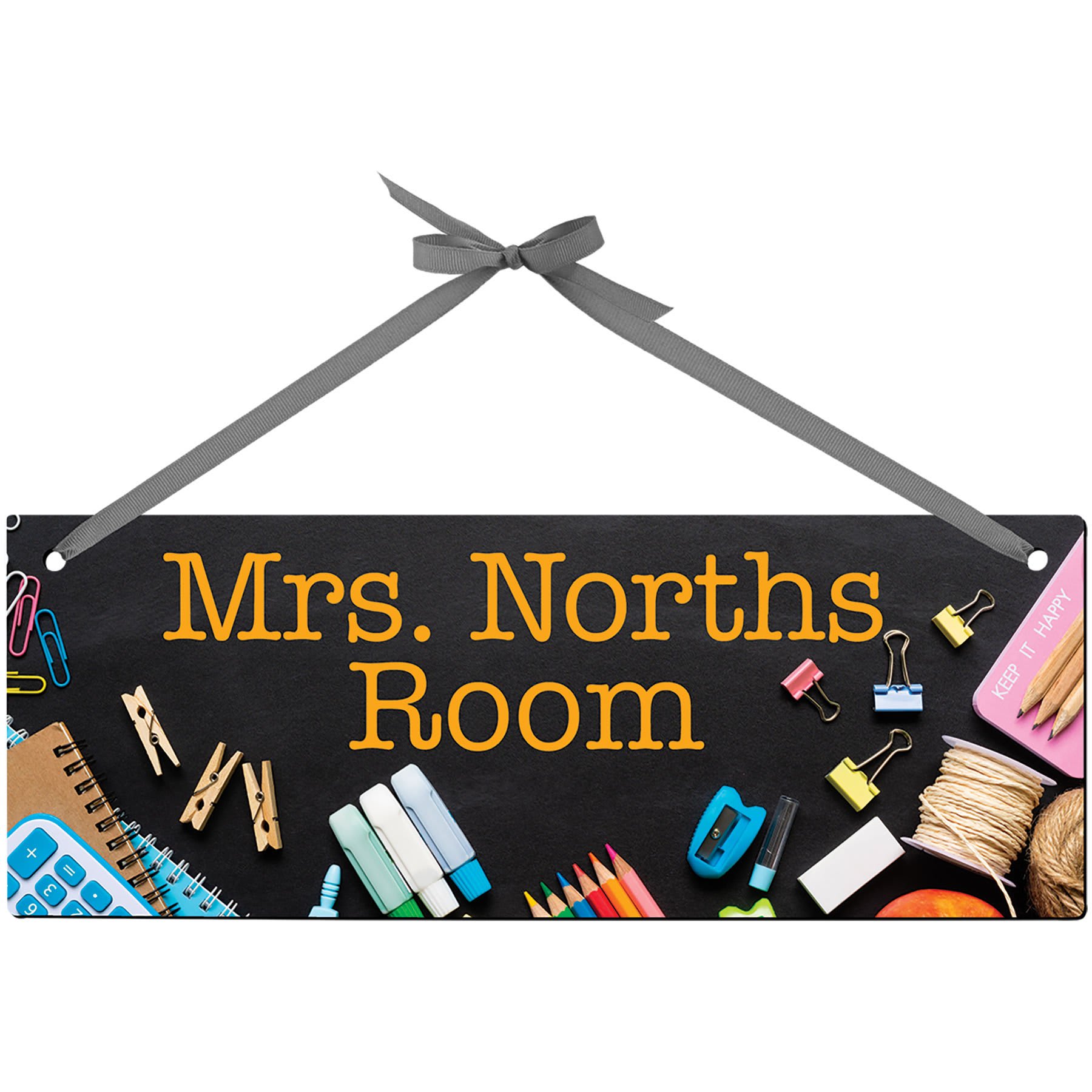 5.7" x 15.5" Sublimatable Rectangle Hardboard Wall Decor with Ribbon