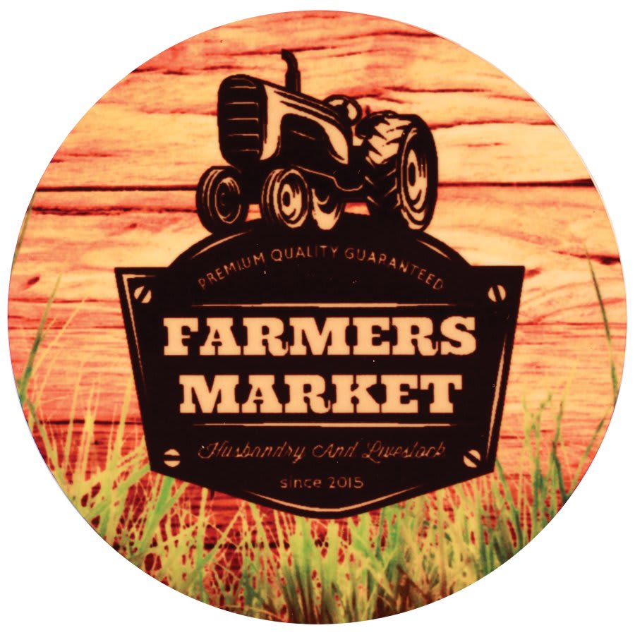 2.5" Gloss White Unisub FRP Sublimatable Round Magnet