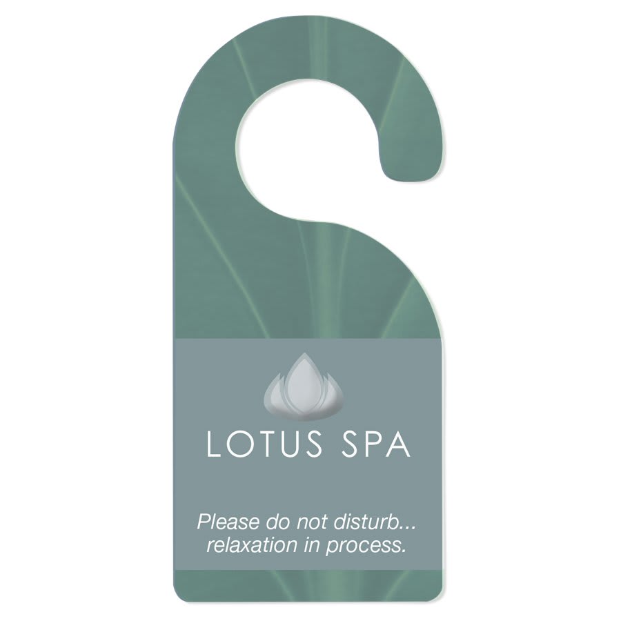 4" x 9" Gloss White Unisub Sublimatable FRP 2-Sided Door Hanger