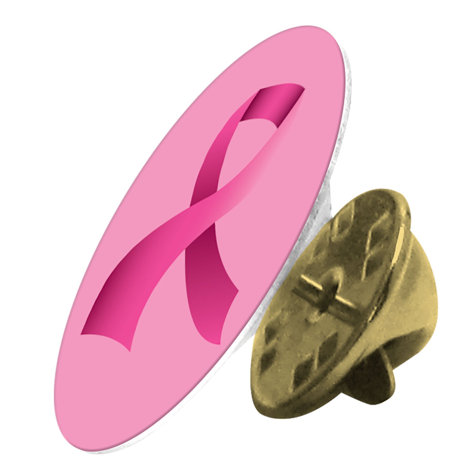 .875" Unisub White Sublimatable Round Lapel Pin with Clasp