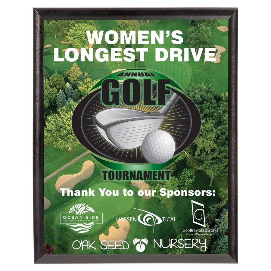 5" x 7" Unisub Sublimatable Plaque with Black Edge