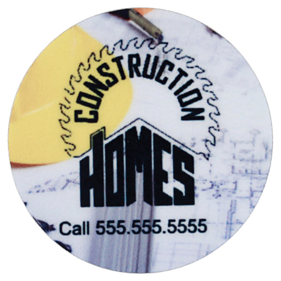 1" Gloss White Sublimatable Unisub Aluminum Disc