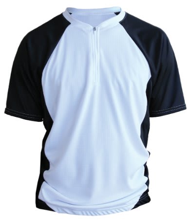 X-Small White/Black Performance Cycling Jersey