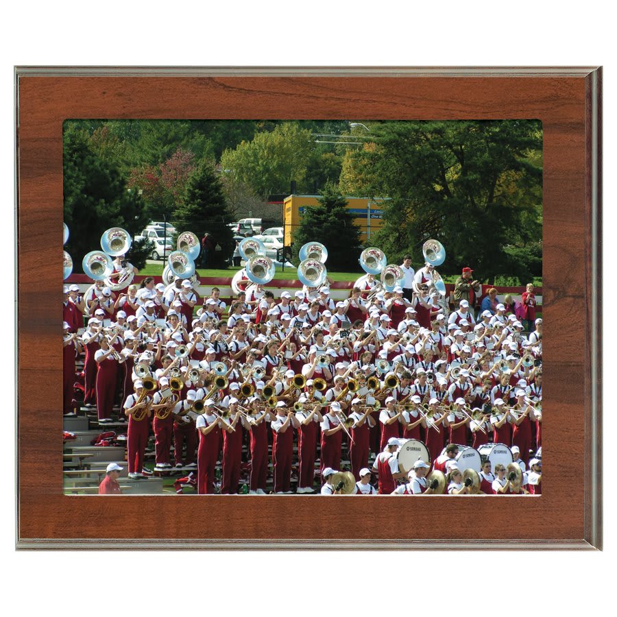 12" x 10" Value Cherry Finish Slide-In Frame Plaque 10" x 8" Window