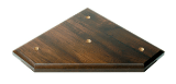 Lid Only 7 1/4" x 7 1/4" x 5/8" Value Cherry Finish 3-Post Lid