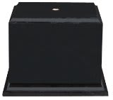 5 1/2" x 4" Value Matte Black Finish Cup Base