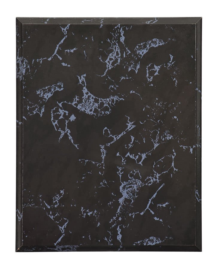 4 1/4" x 6" Value Black Marble Finish Plaque