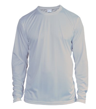 X-Small Athletic Grey Solar Performance Long Sleeve Shirt