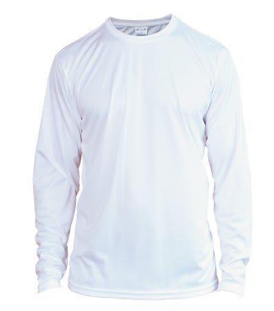 X-Small White Solar Performance Long Sleeve Shirt