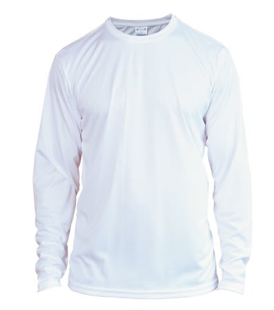 Small White Solar Performance Long Sleeve Shirt
