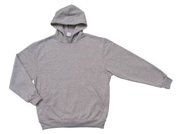 2XL Ash Heather Performance Hoodie Sweatshirt