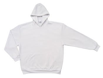 3XL White Performance Hoodie Sweatshirt