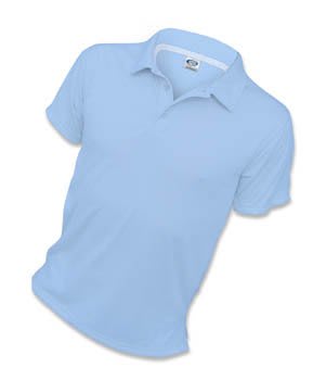 X-Small Blizzard Blue Performance Short Sleeve Polo