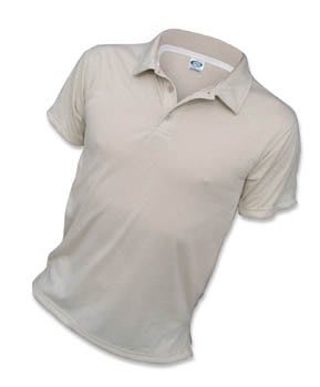 X-Small Sand Performance Short Sleeve Polo