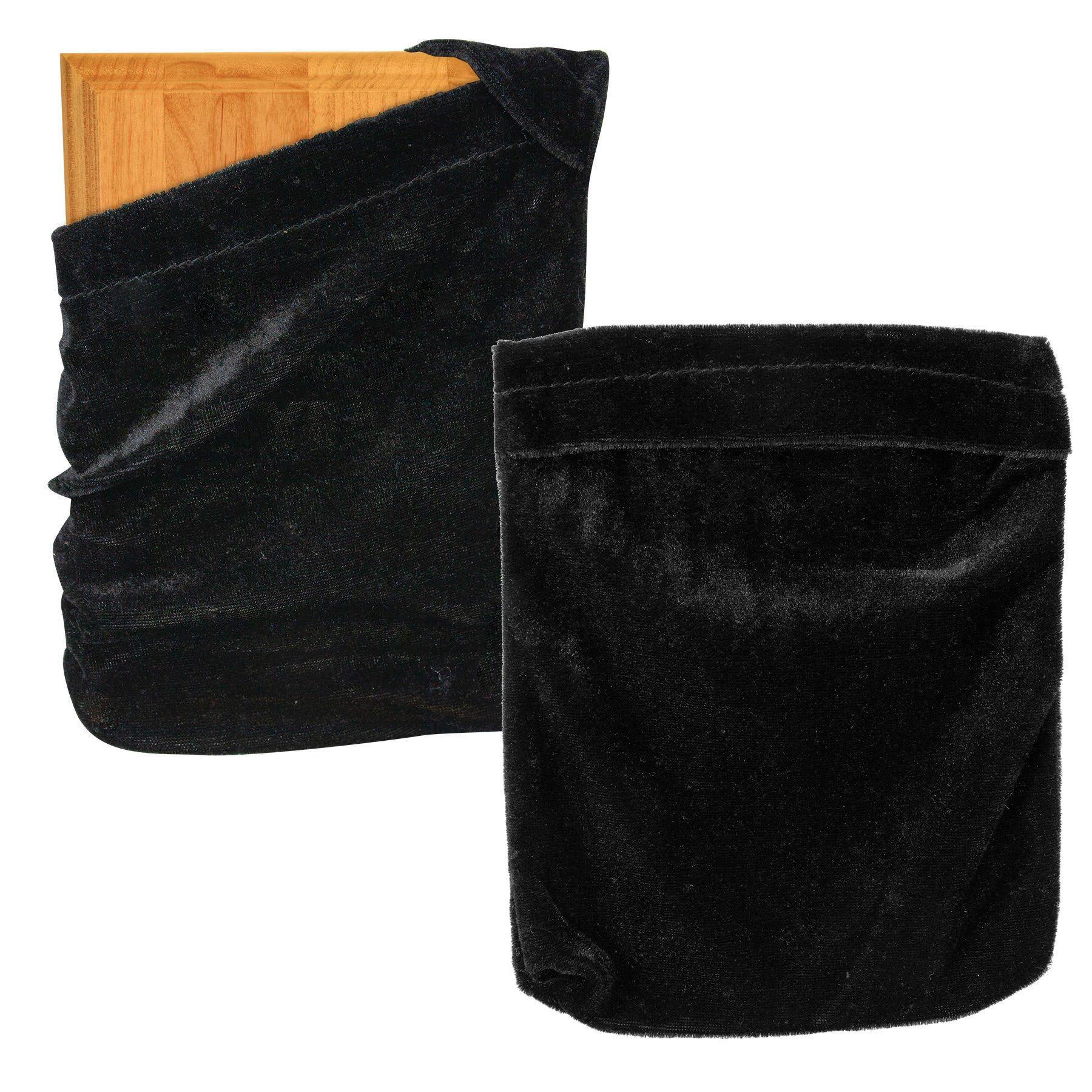 Black Fold-Over Velvet Bag Sample Set