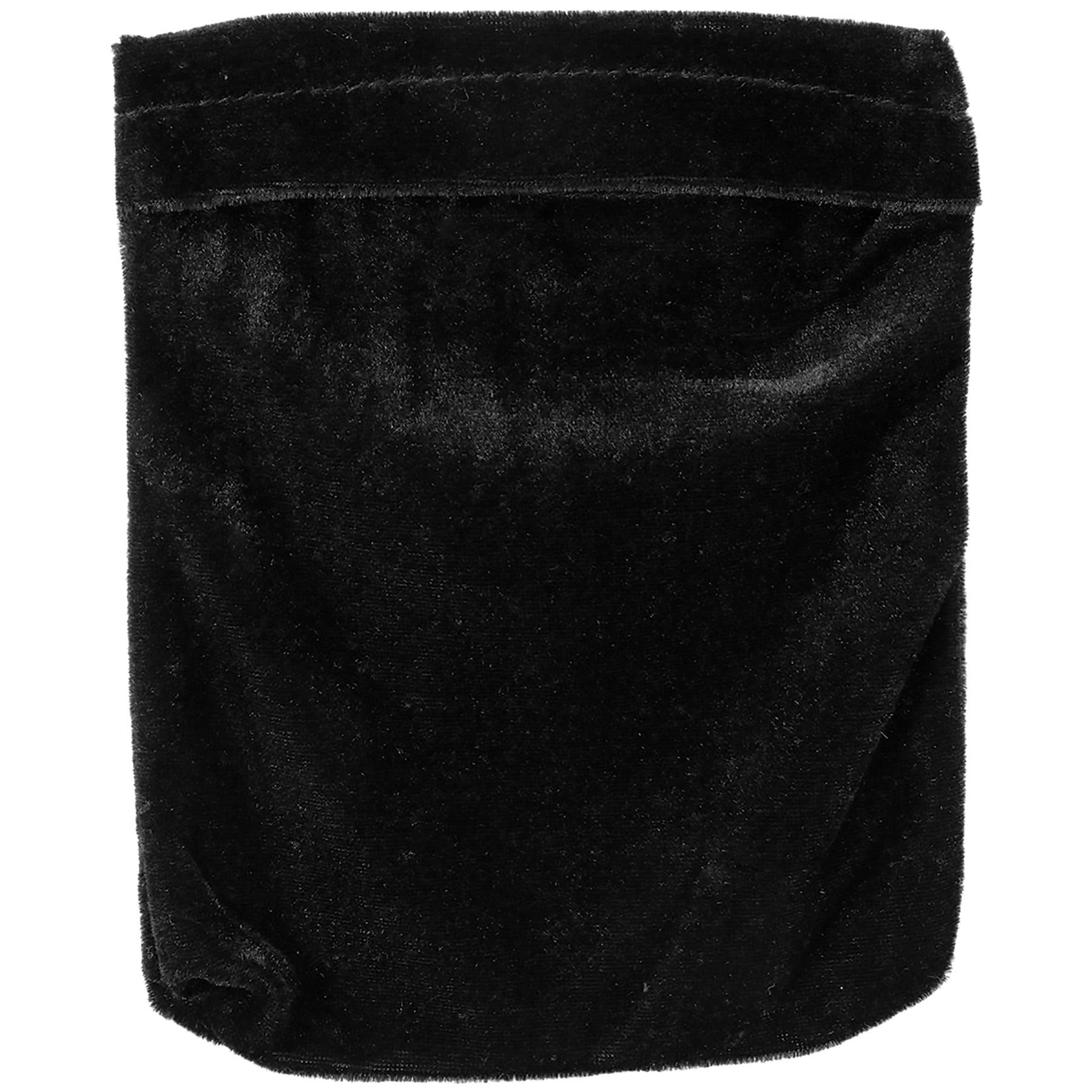 7" x 9" Black Fold-Over Velvet Bag