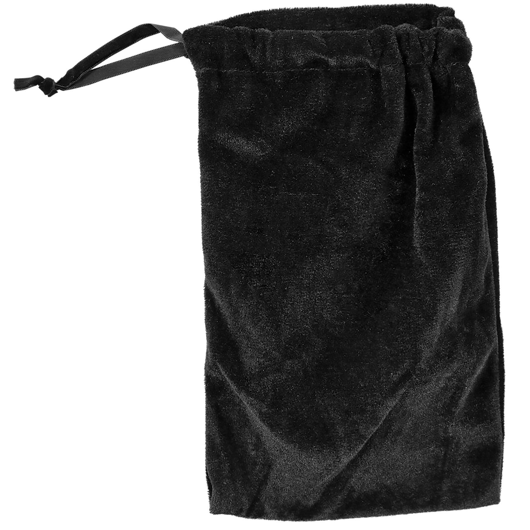 7" x 9" Black Draw String Velvet Bag