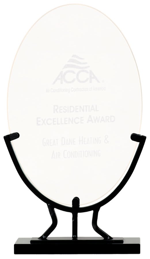 9 1/2" Oval Vintage Glass with Iron Base