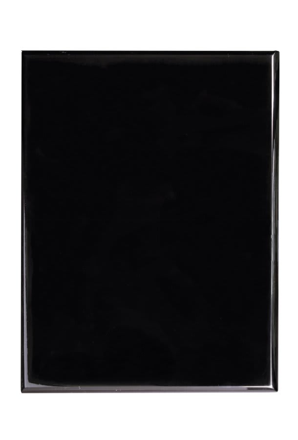 6" x 8" Value Black Piano Finish Plaque