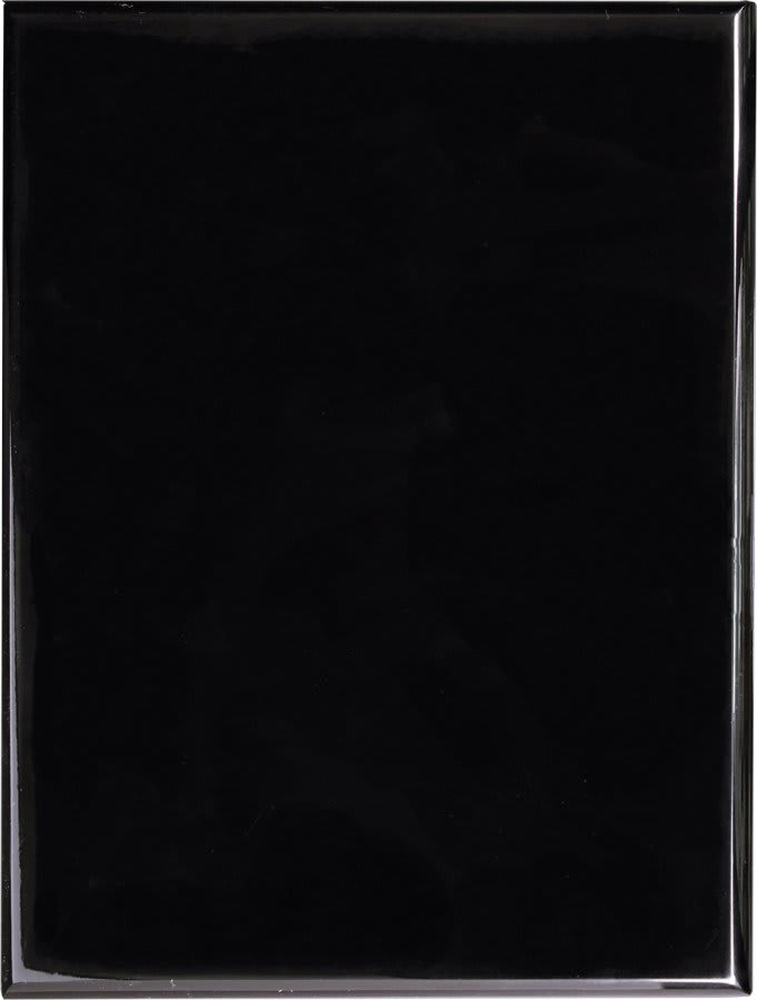 7" x 9" Value Black Piano Finish Plaque