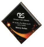 4 1/2" x 4 1/2" Star Galaxy Acrylic Plaque w/ White Adhesive Backing Replacement