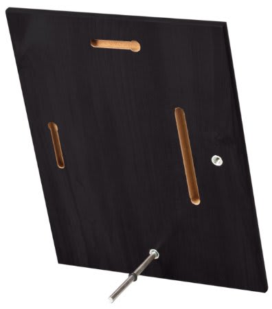 4 1/4" x 6" Gloss Value Black Finish Plaque with Pin