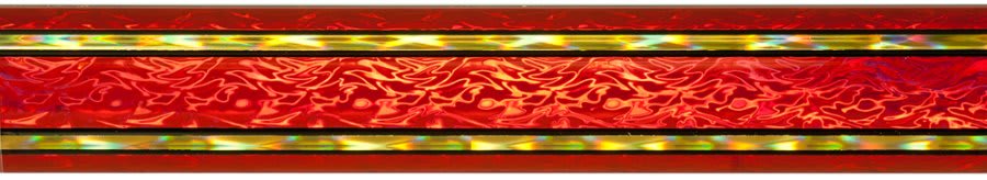 45" Red/Gold Rectangular Vapor Column