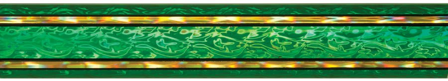 45" Green/Gold Rectangular Vapor Column
