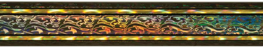 45" Black/Gold Rectangular Vapor Column