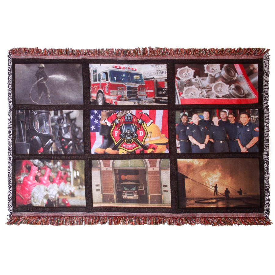 35" x 54" 9-Panel Sublimatable Throw Blanket