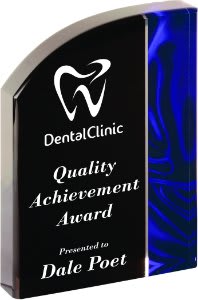 7" Wave Blue Velvet Acrylic