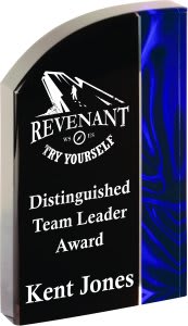 8" Wave Blue Velvet Acrylic