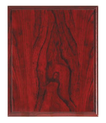 10 1/2" x 13" Red Woodgrain Plaque
