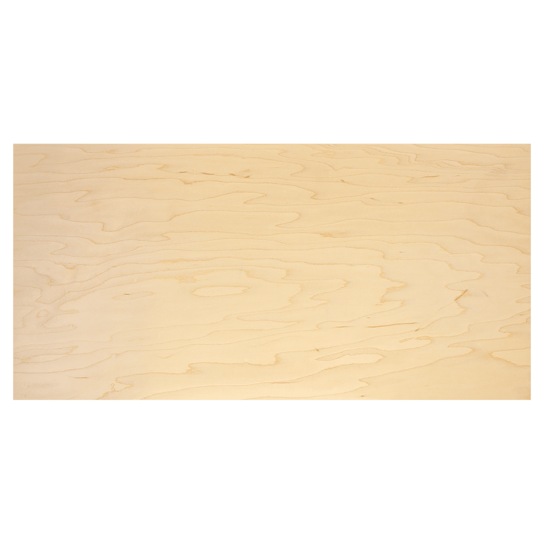 11 3/4" x 23 3/4" x 1/8" Maple Laserable Wood Sheet Stock