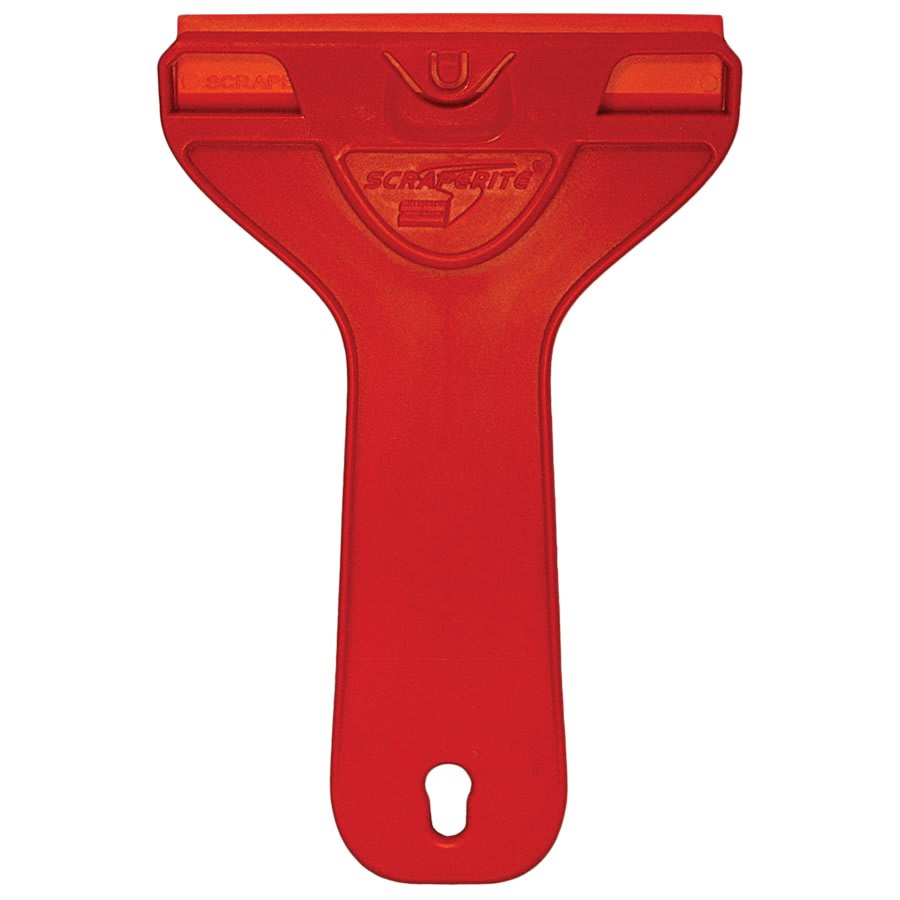 ScrapeRite Wide 4" Blade Holder with 1 Orange General Purpose Blade